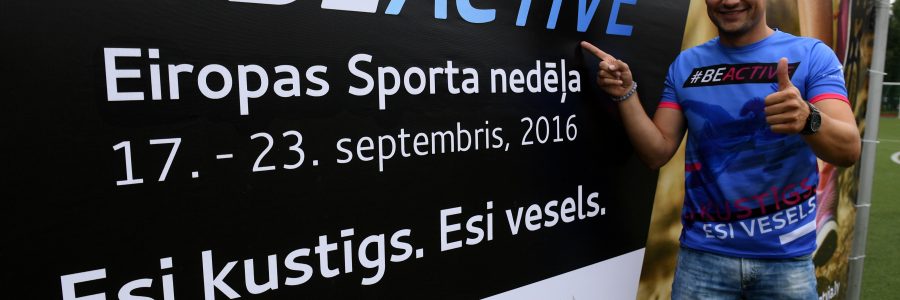 Izsludinot Eiropas Sporta nedēļu, Latvijas iedzīvotājus aicina kļūt kustīgākiem